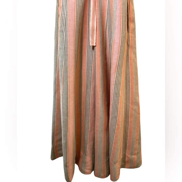 ANTHROPOLOGIE MAEVE SQUARE NECK TIE BACK A-LINE HALTER Maxie‎ DRESS ORANGE SZ 12 - Picture 10 of 16